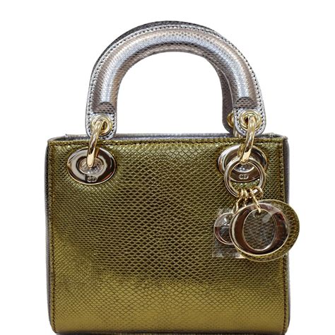 dior lady lizard|metallic lady dior mini.